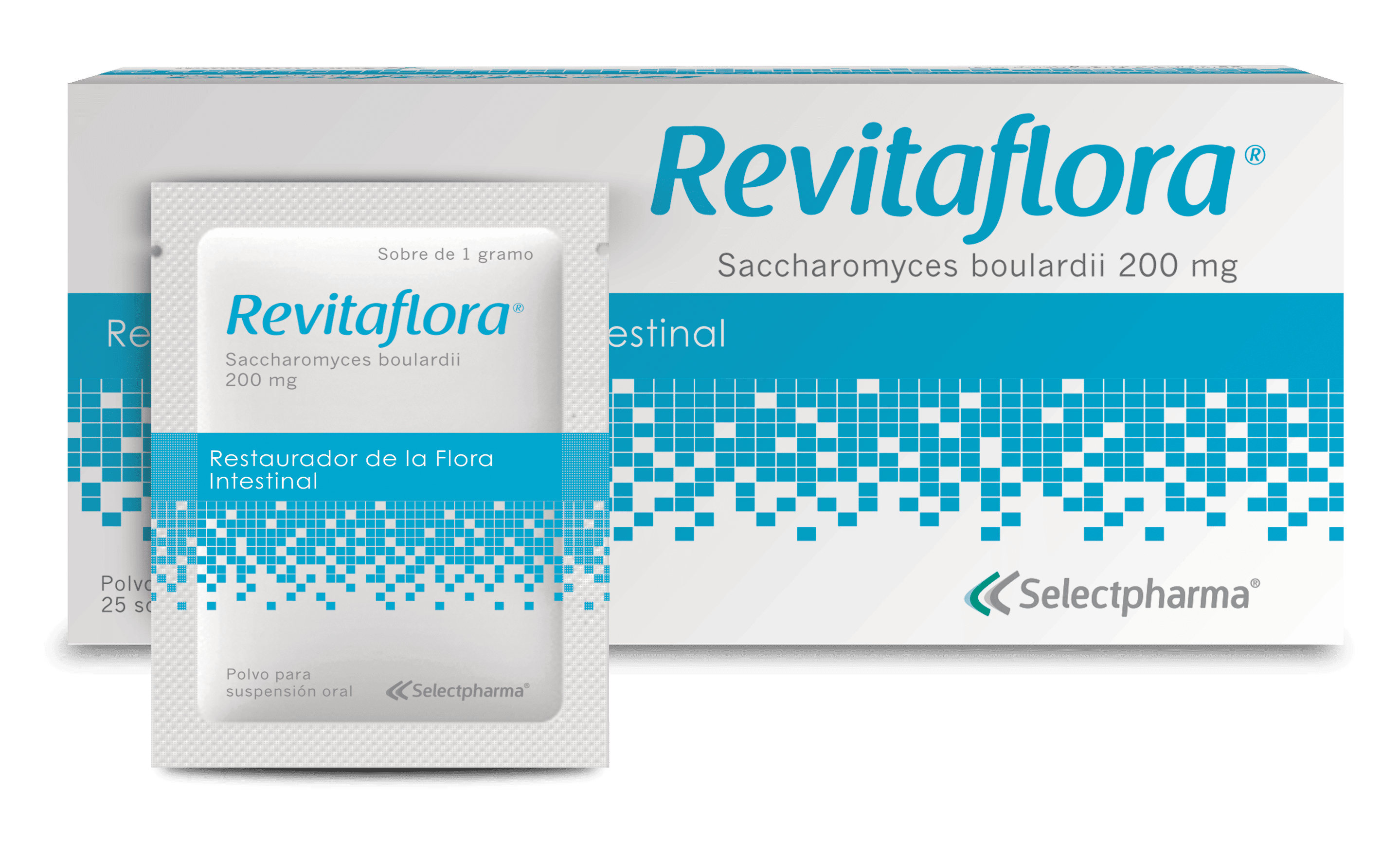 Polvo para suspensión oral 200 mg - Caja 25 sobres de 1 g Revitaflora