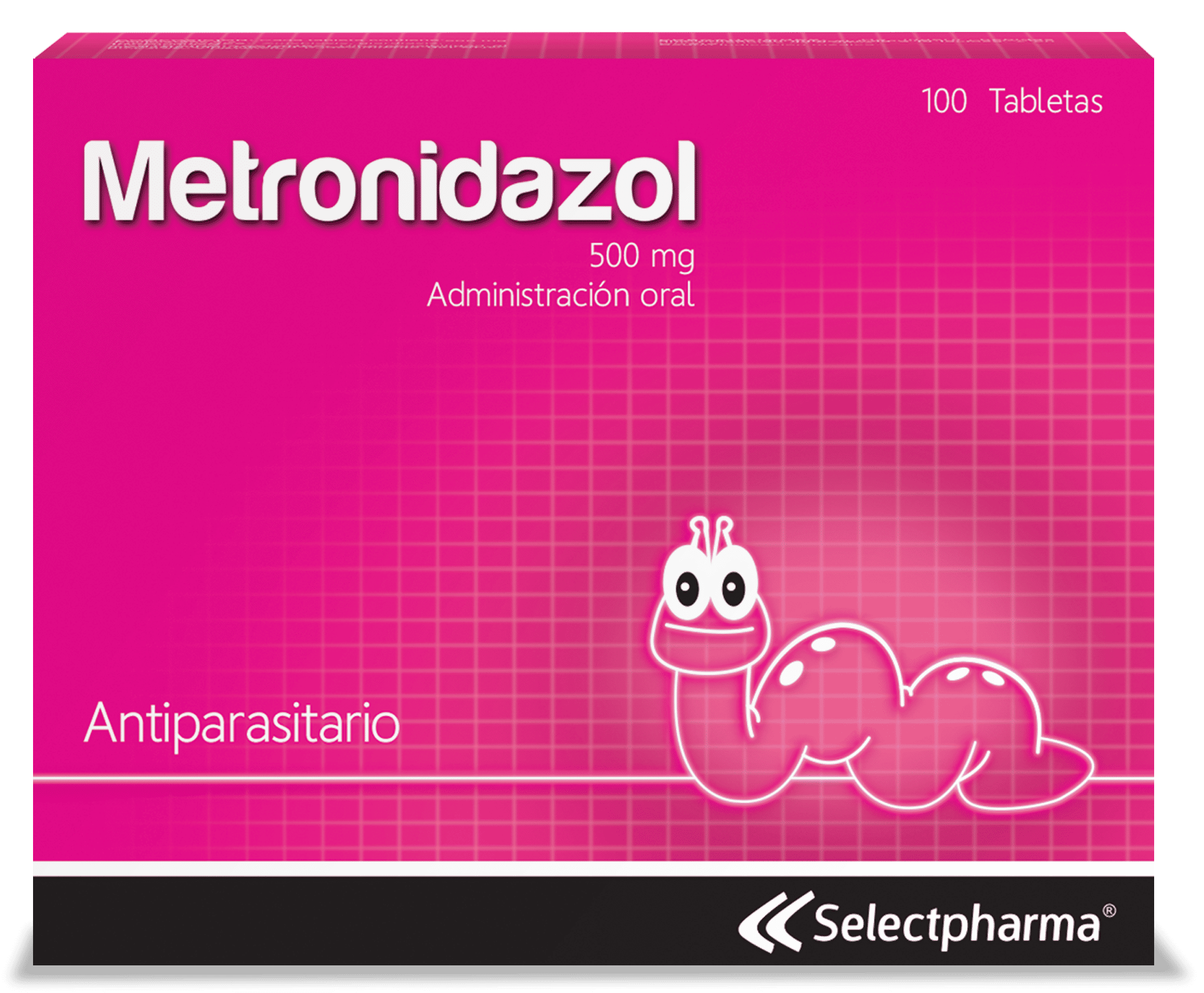 metronidazol Tabletas recubiertas 500 mg - Caja por 100