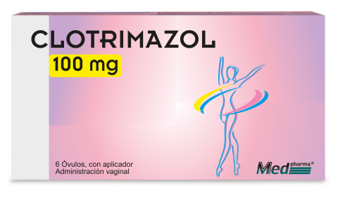 Clotrimazol caja con 6 óvulos y aplicador