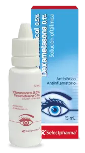cloranfenicol + dexametasona