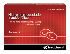 hierro aminoquelado + ácido fólico