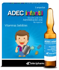 vitaminas adec infantil